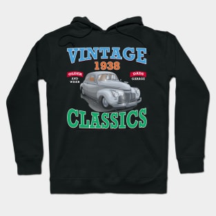 Vintage Classic Car Garage Hot Rod Novelty Gift Hoodie